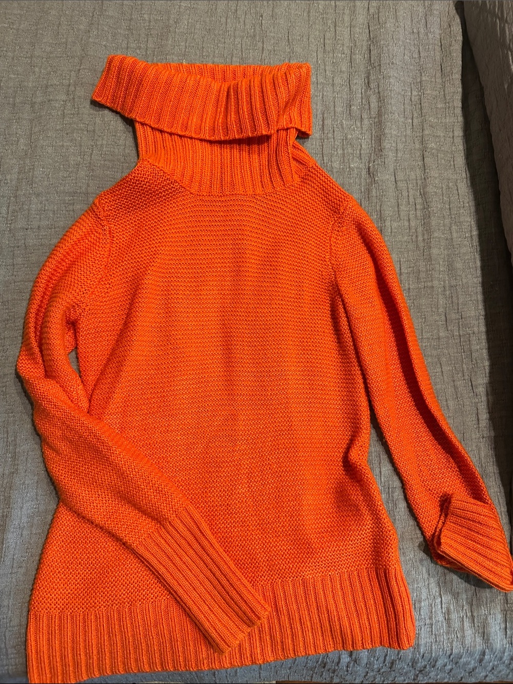 Banana Republic Bright Orange Turtleneck Sweater
